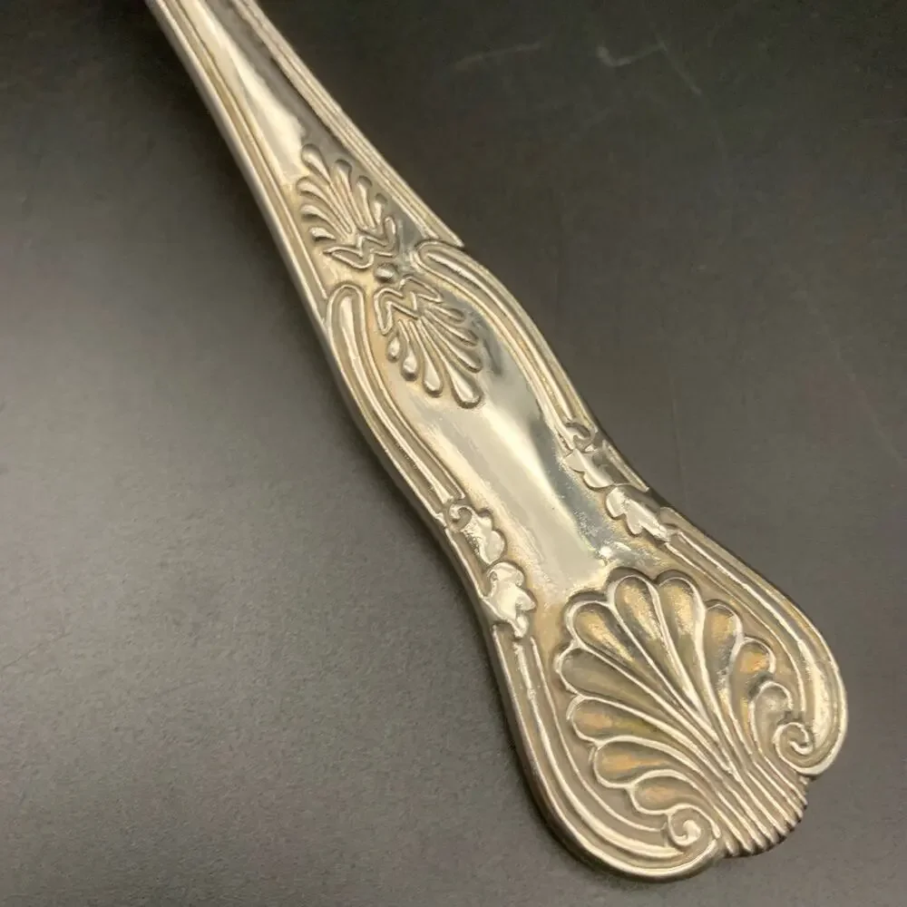 Vintage F. B. Rogers Silver Plate Pasta Server “Kings” Pattern - Picture 4 of 12